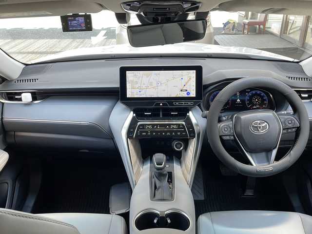 トヨタ ハリアー G 大阪府 2025(令7)年 0.5万km プラチナホワイトパールマイカ ワンオーナー/純正ナビ/BT/TV/AM/FM/USB/フルセグテレビ/バックカメラ/アダプティブクルーズコントロール/ドアバイザー/プッシュスタート/パワーバックドア/コーナーセンサー/ETC/保証書/記録簿/スペアキー/ドライブレコーダー