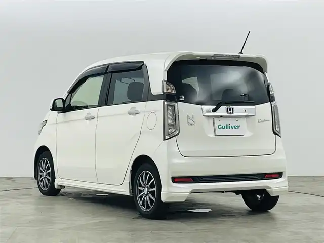 ホンダ Ｎ ＷＧＮ カスタム G Aパッケージ 三重県 2015(平27)年 7.9万km プレミアムホワイトパール シティブレーキアクティブシステム/純正メモリナビ/・型番:VXM-155VSi/・AM/FM/CD/DVD/BT/ワンセグ/・バックカメラ/・ETC/プッシュスタート/・スマートキー/HIDヘッドライト/・オートライト/・フォグランプ/革巻きステアリング/・ステアリングスイッチ/・チルト式ステアリング/ハーフレザーシート/純正フロアマット/ドアバイザー