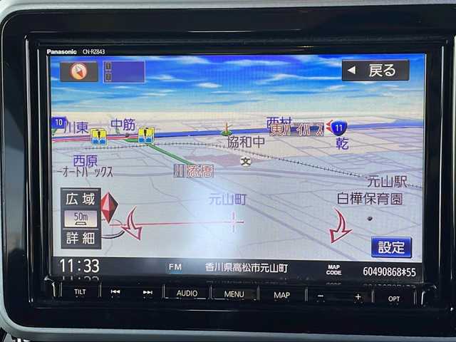 スズキ スペーシア カスタム HYBRID XS 香川県 2019(平31)年 5.6万km ピュアホワイトP スズキセーフティサポート/・デュアルセンサーブレーキサポートII (DSBS) /・誤発進抑制機能/・車線逸脱警報/抑制機能/・ふらつき警報機能/・ヘッドアップディスプレイ（HUD）/・後退時ブレーキサポート/・360°ビューモニター/コーナーセンサー/純正８型メモリナビ（CN-RZ843）/・Bluetooth接続/・AM/FM/・CD/DVD/・フルセグTV/両側電動スライドドア/純正15インチアルミホイール/LEDヘッドライト/運転席ヒートシーター/ハーフレザーシート/ロールサンシェード/パーソナルテーブル/USBポート/プッシュスタート/スマートキー