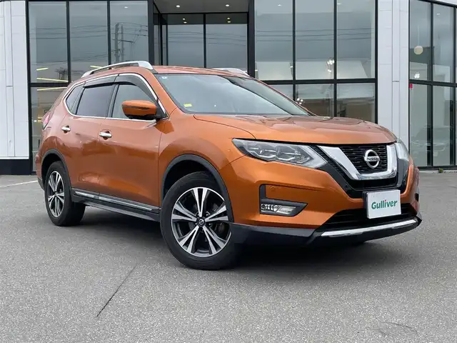 日産 エクストレイル 20X 青森県 2018(平30)年 7万km プレミアムコロナオレンジ ・４WD/・純正9インチSDナビ/・フルセグ/CD/DVD/AM/FM/・Bluetooth/・全方位カメラ/・コーナーセンサー/・盗難防止装置/・横滑り防止装置/・オートライト/・LEDライト/・フォグランプ/・フリップダウンモニター/・純正18インチアルミホイール/・純正フロアマット/・ダブルエアバック/・ドライブレコーダー/・ETC/・ダブルエアバック/・スペアキー/・取扱説明書