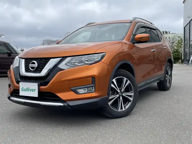 日産 エクストレイル 20X 青森県 2018(平30)年 7万km プレミアムコロナオレンジ ・４WD/・純正9インチSDナビ/・フルセグ/CD/DVD/AM/FM/・Bluetooth/・全方位カメラ/・コーナーセンサー/・盗難防止装置/・横滑り防止装置/・オートライト/・LEDライト/・フォグランプ/・フリップダウンモニター/・純正18インチアルミホイール/・純正フロアマット/・ダブルエアバック/・ドライブレコーダー/・ETC/・ダブルエアバック/・スペアキー/・取扱説明書