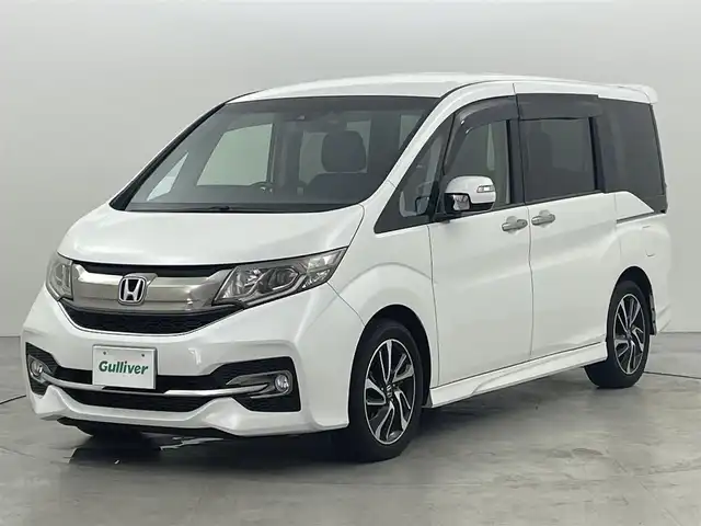 ホンダ ステップワゴン スパーダクールスピリット アドバンスパッケージβ 福岡県 2016(平28)年 7.4万km ホワイトオーキッドパール フリップダウンモニター　/純正９型ナビ　/ビルトインＥＴＣ　/ドライブレコーダー　/アダプティブクルーズコントロール　/コーナーセンサー　/わくわくゲート　/ホンダセンシング/衝突軽減ブレーキ　/レーンキープ　/パドルシフト/両側電動スライドドア　/ハーフレザー　/シートヒーター