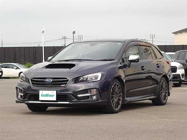 スバル レヴォーグ 2．0STIスポーツアイサイト 山形県 2016(平28)年 7.1万km ダークグレーメタリック 4WD/ワンオーナー/アイサイトVer3/純正SDナビ/　　【CD DVD BT フルセグ USB MSV】/バックカメラ/レーダークルーズコントロール/LEDオートヘッドライト/レザーシート/パワーシート/シートヒーター/純正18インチアルミホイール/パドルシフト/ターボ/電動格納ウィンカーミラー/フォグランプ/ETC