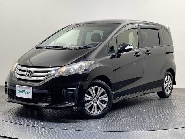 ホンダ フリード Gエアロ 愛媛県 2013(平25)年 9.2万km プレミアムスパークルブラックパール 社外ナビ/Bluetooth/フルセグ/バックカメラ/両側電動スライドドア/LEDヘッドライト/オートライト/ドライブレコーダー/ETC/ステアリングスイッチ/純正15インチアルミ/盗難防止装置/純正フロアマット/電動格納ミラー/スマートキー