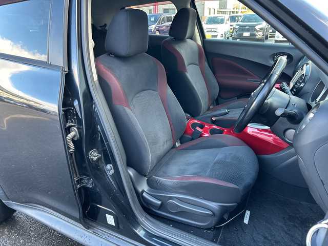 日産 ジューク 15RX 秋田県 2010(平22)年 5.5万km サファイアブラック ・純正ナビ /・Bluetooth /・バックカメラ /・ETC /・ABS /・オートライト /・純正アルミホイール /・純正フロアマット /・DVD