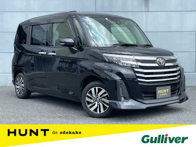 トヨタ ルーミー カスタムG 千葉県 2022(令4)年 2.8万km ブラックマイカメタリック 純正ナビ/バックカメラ/フルセグＴＶ/クルーズコントロール/ビルトインＥＴＣ/両側パワースライドドア/前席シートヒーター/コーナーセンサー/衝突被害軽減ブレーキ/オートライト/アイドリングストップ