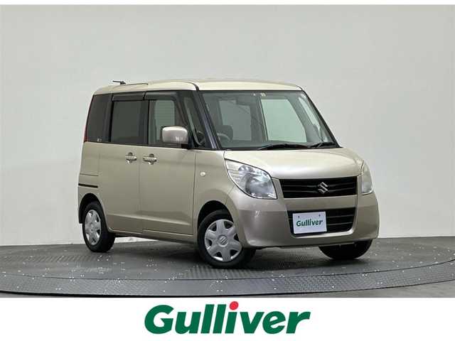 スズキ パレット L 愛媛県 2012(平24)年 6.9万km クリアベージュメタリック 登録時走行距離：68143km/7インチナビ/CD/DVD/フルセグTV/Bluetooth/ETC/ハロゲンヘッドライト/BrosClazzio製シートカバー/両側イージースライドドア/エンジンスタートボタン/スマートキー/純正フロアマット