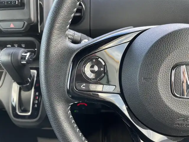 ホンダ Ｎ ＢＯＸ カスタム L ターボ 栃木県 2023(令5)年 1.3万km プラチナホワイトパール ワンオーナー/社外メモリナビ/　（CD・DVD・Bluetooth・USB）/フルセグTV/両側パワースライドドア/ホンダセンシング/アダプティブクルーズコントロール/前後コーナーセンサー/ハーフレザーシート/前席シートヒーター/LEDヘッドライト/LEDフォグライト/スマートキー×2/ETC/保証書/取扱説明書