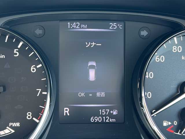 日産 エクストレイル ハイブリッド 20Xi 福島県 2018(平30)年 6.9万km ダイヤモンドブラック 4WD 純正ナビ フルセグTV Bluetooth 衝突軽減ブレーキ パワーバックドア プロパイロット ETC ダウンヒルアシスト オートライト スマートキー ルーフレール 純正17インチアルミホイール