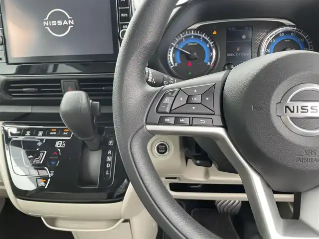 日産 ルークス X 滋賀県 2020(令2)年 3.8万km スパークリングレッドM 9インチ純正ナビ/（フルセグTV/Bluetooth/AUX/CD/DVD）/全方位カメラ/片側パワースライドドア/前後コーナーセンサー/ETC2.0/アイドリングストップ/衝突被害軽減ブレーキ/純正フロアマット/スマートキー/プッシュスタート/オートライト