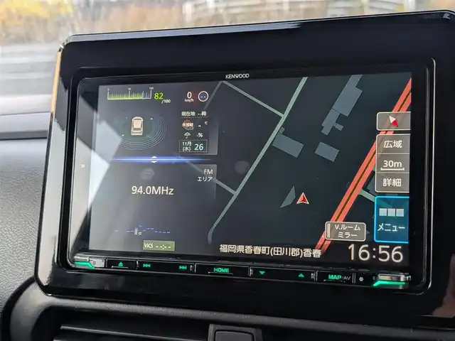 日産 ルークス ハイウェイスター Gターボ 福岡県 2022(令4)年 5.9万km ブラック 社外９型ナビ/フルセグＴＶ／Bluetooth／CD／DVD/アラウンドビューモニター/片側パワースライドドア/エマージェンシーブレーキ/純正１５インチアルミホイール/ＬＥＤヘッドライト/オートライト/ＬＥＤフォグランプ/車高調/純正サスペンション（積み込み）/ステアリングスイッチ/プッシュスタート/スマートキー/スペアキー