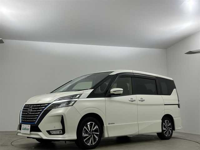 日産 セレナ e－パワー ハイウェイスター V 岡山県 2020(令2)年 3.5万km ブリリアントホワイトパール 純正１０インチナビ　１１インチフリップダウンモニター　プロパイロット　衝突軽減ブレーキシステム　アラウンドビューモニター　両側電動スライドドア　ビルトインＥＴＣ２・０　ドライブレコーダー　ＬＥＤライト