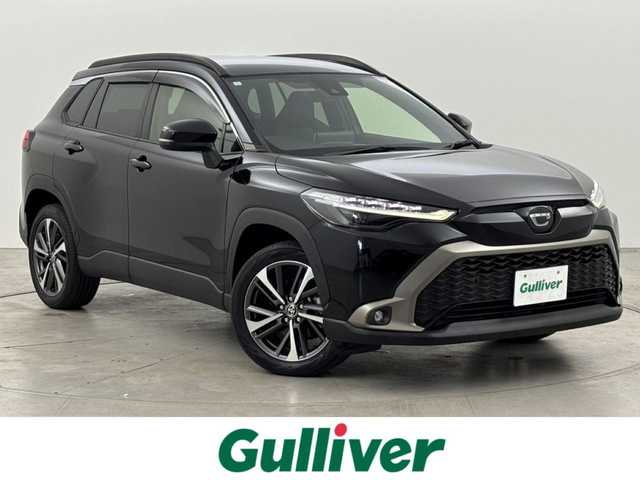 トヨタ カローラ クロス Z 福岡県 2023(令5)年 2.2万km アティチュードブラックマイカ 純正９型ナビ／フルセグＴＶ　/バックカメラ　/ビルトインＥＴＣ　/レーダークルコン　/トヨタセーフティセンス　/アクセル踏み間違い防止　/ハーフレザーシート　/シートヒーター　/パワーバックドア　/純正１８インチＡＷ　/ＬＥＤヘッドライト