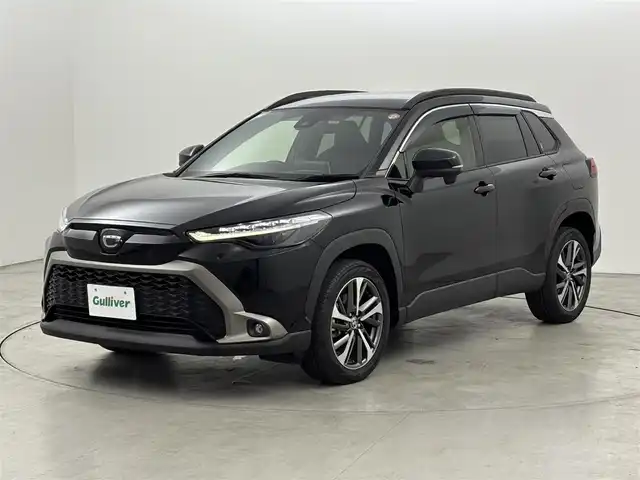 トヨタ カローラ クロス Z 福岡県 2023(令5)年 2.2万km アティチュードブラックマイカ 純正９型ナビ／フルセグＴＶ　/バックカメラ　/ビルトインＥＴＣ　/レーダークルコン　/トヨタセーフティセンス　/アクセル踏み間違い防止　/ハーフレザーシート　/シートヒーター　/パワーバックドア　/純正１８インチＡＷ　/ＬＥＤヘッドライト