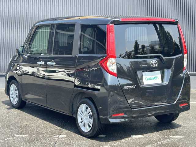 トヨタ ルーミー X 福島県 2022(令4)年 4.2万km ブラックマイカメタリック 純正ナビ（AM/FM/BT)/バックモニター/ビルトインＥＴＣ/スマートアシスト/（衝突被害軽減ブレーキ）/（レーンキープアシスト）/（コーナーセンサー）/片側パワースライドドア/純正フロアマット/純正ホイールキャップ/オートライト/リアシェード/アイドリングストップ/ステアリングリモコン/電動格納ドアミラー/横滑り防止装置
