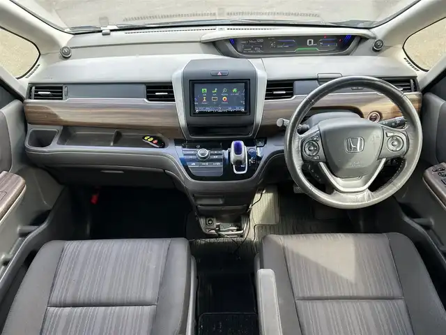 ホンダ フリード ハイブリット G 鹿児島県 2016(平28)年 7.9万km コバルトブルーパール サイドリフトアップシート車/社外ＳＤナビ/　　CD/DVD/BT/フルセグ/バックカメラ/両側パワースライドドア/クルーズコントロール/LEDヘッドライト/社外15インチアルミホイール/スマートキー/純正ビルトインETC/ステアリングスイッチ