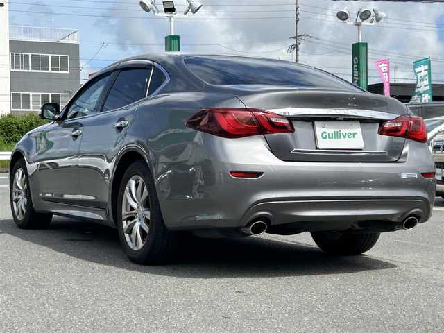 日産 フーガ 370GT 愛知県 2015(平27)年 3.8万km ダークメタルグレー 純正HDDナビ/フルセグテレビ/バックカメラ/アラウンドビュー/ウィンカーミラー/クルーズコントロール/ドアバイザー/プッシュスタート/黒革シート/BSM/レザーステアリング