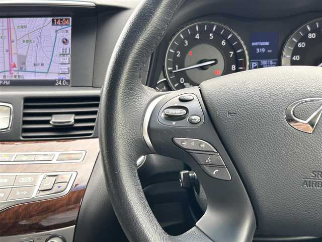 日産 フーガ 370GT 愛知県 2015(平27)年 3.8万km ダークメタルグレー 純正HDDナビ/フルセグテレビ/バックカメラ/アラウンドビュー/ウィンカーミラー/クルーズコントロール/ドアバイザー/プッシュスタート/黒革シート/BSM/レザーステアリング