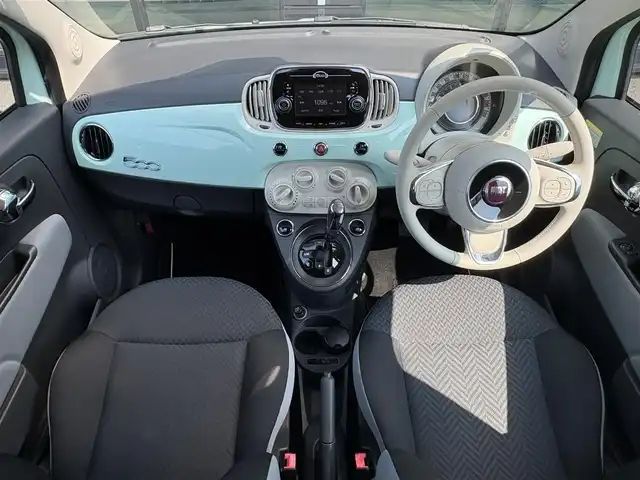 フィアット ５００ 1．2 ポップ 石川県 2016(平28)年 4.7万km LATTE MENTA ディスプレイオーディオ/AUX/Bluetooth/純正14ホイール