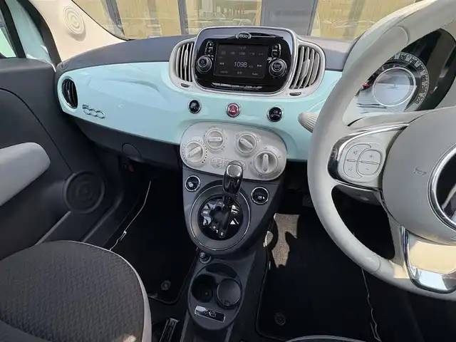 フィアット ５００ 1．2 ポップ 石川県 2016(平28)年 4.7万km LATTE MENTA ディスプレイオーディオ/AUX/Bluetooth/純正14ホイール