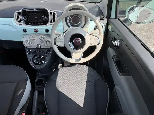 フィアット ５００ 1．2 ポップ 石川県 2016(平28)年 4.7万km LATTE MENTA ディスプレイオーディオ/AUX/Bluetooth/純正14ホイール