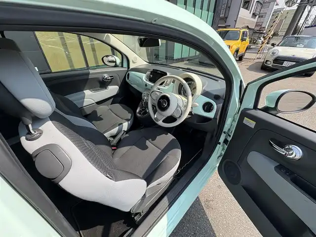 フィアット ５００ 1．2 ポップ 石川県 2016(平28)年 4.7万km LATTE MENTA ディスプレイオーディオ/AUX/Bluetooth/純正14ホイール