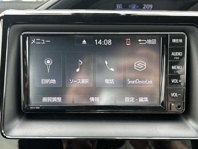 トヨタ ノア ハイブリッド Si ダブルバイビー 愛知県 2018(平30)年 4.8万km ブラッキッシュアゲハガラスフレーク 登録時走行距離47882km/ワンオーナー/純正7インチSDナビ/(Bluetooth/ワンセグTV/DVD/AUX)/バックカメラ/ドラレコ前後/トヨタセーフティー/プリクラッシュセーフティー/レーンディパーチャーアラート/先行車発進告知/オートマチックハイビーム/クルーズコントロール/両側パワスラ/後席サイドサンシェード/ドラレコモードスイッチ/ステアリングスイッチ/前席シートヒーター/2.1AUSBアクセサリー/プッシュスタート/スマートキー/(スペアキー×1)/取説/保証書