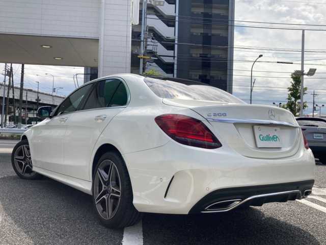 メルセデス・ベンツ Ｃ２００ アバンギャルド AMGライン 東京都 2018(平30)年 2.5万km 白Ⅱ ワンオーナー/純正ナビ/フルセグテレビ/Bluetooth/バックカメラ/クルーズコントロール/サンルーフ/レザーシート/D/Nパワーシート/D/Nシートヒーター/プッシュスタート/ETC/LEDヘッドライト/前後コーナーセンサー/前方ドラレコ/パドルシフト/D/Nシートメモリー/BSM