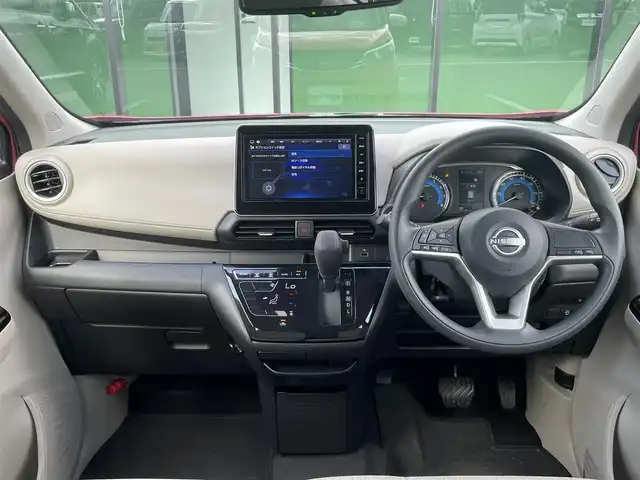 日産 デイズ X 福島県 2024(令6)年 0.3万km ピンクⅡ 純正9インチナビ/バックカメラ/フルセグTV/BT/USB/衝突軽減ブレーキ/車線逸脱警報/前後コーナーセンサー/オートライト/タイヤシグナルガイド/ETC/前後ドラレコ/純正14インチアルミ/純正フロアマット/プッシュスタート/電格ミラー