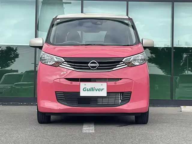 日産 デイズ X 福島県 2024(令6)年 0.3万km ピンクⅡ 純正9インチナビ/バックカメラ/フルセグTV/BT/USB/衝突軽減ブレーキ/車線逸脱警報/前後コーナーセンサー/オートライト/タイヤシグナルガイド/ETC/前後ドラレコ/純正14インチアルミ/純正フロアマット/プッシュスタート/電格ミラー