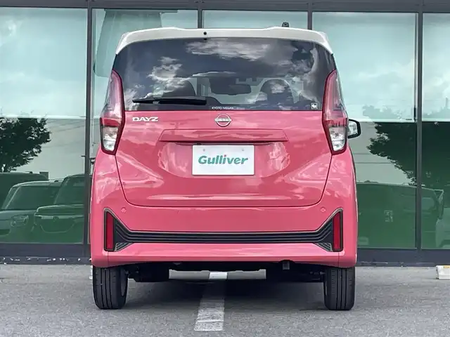 日産 デイズ X 福島県 2024(令6)年 0.3万km ピンクⅡ 純正9インチナビ/バックカメラ/フルセグTV/BT/USB/衝突軽減ブレーキ/車線逸脱警報/前後コーナーセンサー/オートライト/タイヤシグナルガイド/ETC/前後ドラレコ/純正14インチアルミ/純正フロアマット/プッシュスタート/電格ミラー