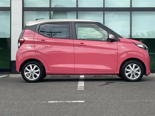 日産 デイズ X 福島県 2024(令6)年 0.3万km ピンクⅡ 純正9インチナビ/バックカメラ/フルセグTV/BT/USB/衝突軽減ブレーキ/車線逸脱警報/前後コーナーセンサー/オートライト/タイヤシグナルガイド/ETC/前後ドラレコ/純正14インチアルミ/純正フロアマット/プッシュスタート/電格ミラー