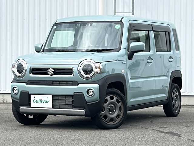 スズキ ハスラー HYBRID G 愛媛県 2024(令6)年 0.5万km オフブルーM 社外SDナビ/バックカメラ/クルーズコントロール追従有/Bluetooth/ドライブレコーダー前方のみ/コーナーセンサー後のみ/純正15インチアルミホイール/オートライト/オートLEDヘッドライト/レーンキープアシスト/スマートキー/スペアキー/保証書/取扱説明書