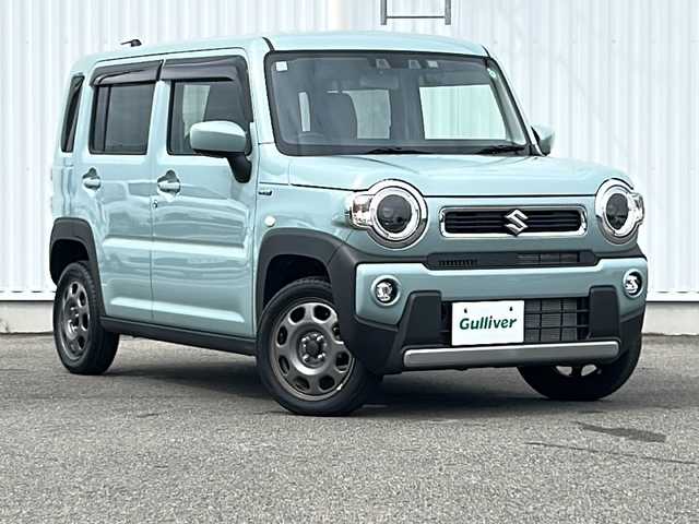 スズキ ハスラー HYBRID G 愛媛県 2024(令6)年 0.5万km オフブルーM 社外SDナビ/バックカメラ/クルーズコントロール追従有/Bluetooth/ドライブレコーダー前方のみ/コーナーセンサー後のみ/純正15インチアルミホイール/オートライト/オートLEDヘッドライト/レーンキープアシスト/スマートキー/スペアキー/保証書/取扱説明書
