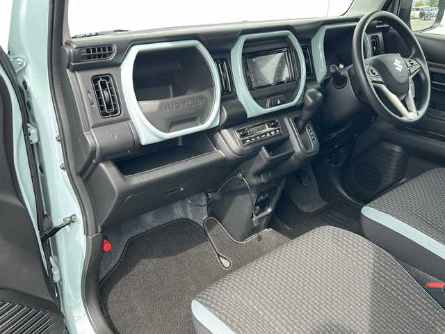 スズキ ハスラー HYBRID G 愛媛県 2024(令6)年 0.5万km オフブルーM 社外SDナビ/バックカメラ/クルーズコントロール追従有/Bluetooth/ドライブレコーダー前方のみ/コーナーセンサー後のみ/純正15インチアルミホイール/オートライト/オートLEDヘッドライト/レーンキープアシスト/スマートキー/スペアキー/保証書/取扱説明書