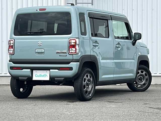 スズキ ハスラー HYBRID G 愛媛県 2024(令6)年 0.5万km オフブルーM 社外SDナビ/バックカメラ/クルーズコントロール追従有/Bluetooth/ドライブレコーダー前方のみ/コーナーセンサー後のみ/純正15インチアルミホイール/オートライト/オートLEDヘッドライト/レーンキープアシスト/スマートキー/スペアキー/保証書/取扱説明書