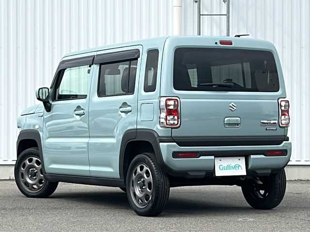 スズキ ハスラー HYBRID G 愛媛県 2024(令6)年 0.5万km オフブルーM 社外SDナビ/バックカメラ/クルーズコントロール追従有/Bluetooth/ドライブレコーダー前方のみ/コーナーセンサー後のみ/純正15インチアルミホイール/オートライト/オートLEDヘッドライト/レーンキープアシスト/スマートキー/スペアキー/保証書/取扱説明書