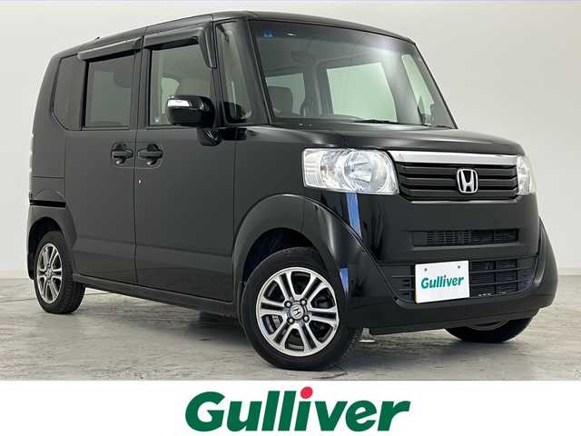ホンダ Ｎ ＢＯＸ G Lパッケージ 宮城県 2013(平25)年 6万km クリスタルブラックパール 禁煙車/社外ナビ/・CD.DVD.SD.BT/フルセグTV/バックカメラ/片側パワースライドドア/ETC/横滑り防止装置/ECONスイッチ/ステアリングスイッチ/プッシュスタート/スマートキー2個/純正14インチアルミホイール/純正フロアマット