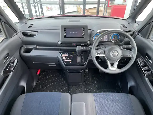 日産 ルークス ハイウェイスター Gターボ 千葉県 2021(令3)年 2.8万km スパークリングレッド/ブラック 純正7インチナビ/（CD/DVD/フルセグ/BT/FM/AM)/バックカメラ/衝突被害軽減システム/車線逸脱警報/ハンズフリースライドドア/横滑り防止装置/ETC/ドライブレコーダー/アイドリングストップ/LEDヘッドライト/フォグランプ/オートライト/ウィンカーミラー/電動格納ミラー/純正15インチAW/禁煙車/プッシュスタート/スマートキー/フロアマット/ドアバイザー/スペアキー/取扱説明書/保証書