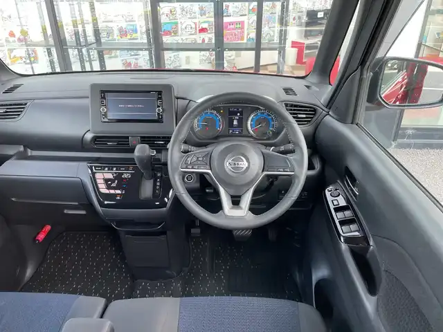 日産 ルークス ハイウェイスター Gターボ 千葉県 2021(令3)年 2.8万km スパークリングレッド/ブラック 純正7インチナビ/（CD/DVD/フルセグ/BT/FM/AM)/バックカメラ/衝突被害軽減システム/車線逸脱警報/ハンズフリースライドドア/横滑り防止装置/ETC/ドライブレコーダー/アイドリングストップ/LEDヘッドライト/フォグランプ/オートライト/ウィンカーミラー/電動格納ミラー/純正15インチAW/禁煙車/プッシュスタート/スマートキー/フロアマット/ドアバイザー/スペアキー/取扱説明書/保証書