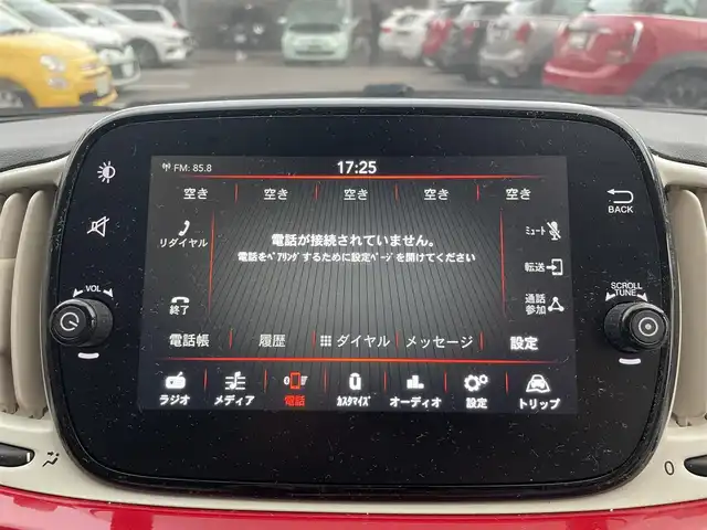 フィアット ５００ 1．2 ポップ 栃木県 2019(平31)年 5.2万km ロッソ・オフィチーナ 純正ディスプレイオーディオ/（BT/AM/FM）/パワーウィンドウ/パワーステアリング/リモコンキー/LEDヘッドライト/純正アルミホイール/スペアキー/フォグランプ/純正フロアマット/禁煙車