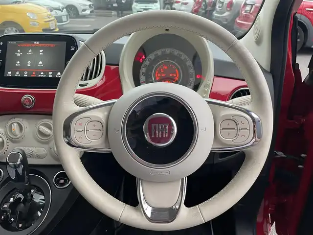 フィアット ５００ 1．2 ポップ 栃木県 2019(平31)年 5.2万km ロッソ・オフィチーナ 純正ディスプレイオーディオ/（BT/AM/FM）/パワーウィンドウ/パワーステアリング/リモコンキー/LEDヘッドライト/純正アルミホイール/スペアキー/フォグランプ/純正フロアマット/禁煙車