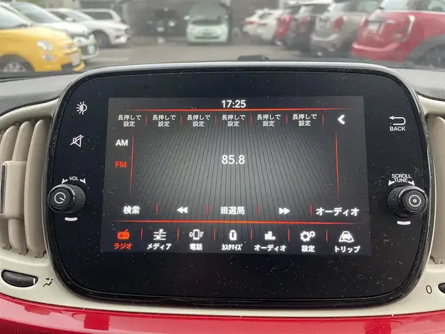 フィアット ５００ 1．2 ポップ 栃木県 2019(平31)年 5.2万km ロッソ・オフィチーナ 純正ディスプレイオーディオ/（BT/AM/FM）/パワーウィンドウ/パワーステアリング/リモコンキー/LEDヘッドライト/純正アルミホイール/スペアキー/フォグランプ/純正フロアマット/禁煙車