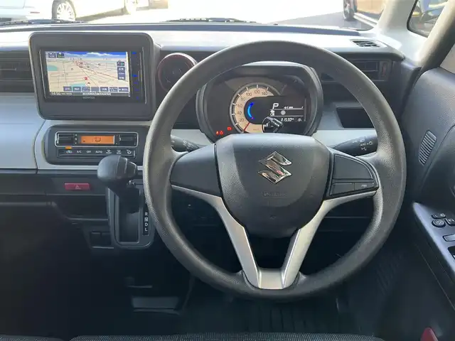 スズキ スペーシア HYBRID G 鹿児島県 2022(令4)年 3.2万km オフブルーM ワンオーナー/純正メモリナビ「KENWOOD」/　・dvd・sd・Bluetooth・ワンセグ/社外前後ドラレコ「ユピテル SN-TW72」/バックカメラ/セーフティサポート/　・デュアルブレーキサポート/　・車線逸脱警報/　・ハイビームアシスト/　・リアパーキングセンサー/　・誤発進抑制機能（前方・後方）/オートライト/電動格納ドアミラー/フロアマット/ドアバイザー/取扱説明書、新車保証書/スペアスマートキーX1本