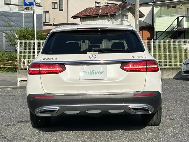 メルセデス・ベンツ Ｅ２２０ｄ ｵｰﾙﾃﾚｲﾝ 4マチック オールテレイン 長野県 2018(平30)年 3.8万km ダイヤモンドホワイト ・ディーラー点検R1:2:3:4:6:7年/・R7年4月20日/12か月点検＆Rブレーキパット＆ローター交換済）　/・エクスクルーシブパッケージ　/・レーダーセーフティーパッケージ　/・大型サンルーフ　/・純正ナビTV　(TVキャンセラー付き）/・ブルメスターサウンド/・360°カメラ　（アラウンドビューモニター）/・前後ドライブレコーダー/・ETC２．０/・社外レーダー/・ヘットアップディスプレイ/・ブラインドスポットモニター/・アクティブぶれーアシスト/・アテンションアシスト/・クルーズコントロール/・コーナーセンサー/・アイドリングストップ/・黒皮シート/・シートヒーター/・エアーシート/・パワーシート/・パワーバックドア/・ルーフレール/・純正19インチアルミ/・スマートキー×２/・プッシュスタート/・保証書/・取説