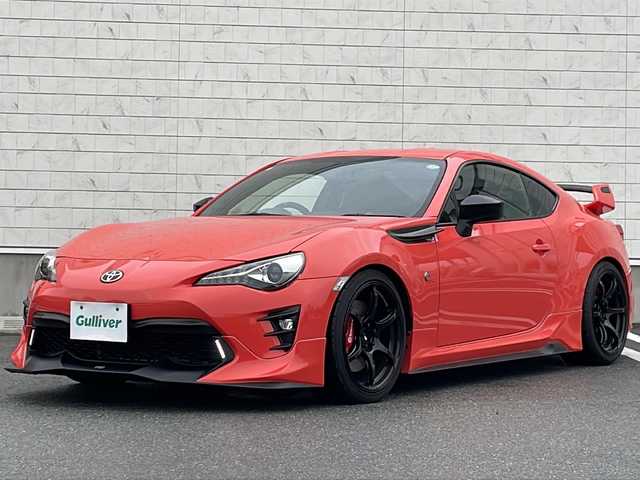 トヨタ ８６ GT ソーラーオレンジLTD 山形県 2017(平29)年 2.7万km オレンジ カラーコード：NBB　ソーラーオレンジ/禁煙車/TRDエアロ（F/S/R）/リアウィング/TDRフェンダーフィン/TRDエアロスタビライジングカバー（Rウィンドウ下部）/ADVAN Racing１８インチAW/ブレンボキャリパー/MILD　DANPER車高調/TRD４本出しマフラー/アルミペダル/ハーフレザーシート/純正ナビ(CD.DVD.BT)/フルセグ/バックカメラ/クルーズコントロール/シートヒーター/ETC/ドライブレコーダー/LEDヘッドライト/LEDフォグ/プッシュスタート/スマートキー