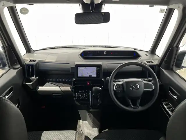 ダイハツ タント カスタム X 福岡県 2021(令3)年 1.9万km シャイニングホワイトパール スマートアシスト/衝突軽減/クリアランスソナー/社外ナビ（ＡＶＮ－Ｒ９Ｗ）/フルセグTV/CD/DVD/BT/バックカメラ/両側パワースライドドア/前席シートヒーター/ＬＥＤオートライト/フォグランプ/純正１４ＡＷ