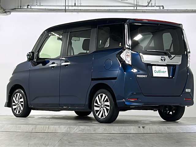 トヨタ ルーミー カスタムG 広島県 2021(令3)年 3.8万km レーザーブルークリスタルシャイン 禁煙/スマートアシスト/衝突被害軽減ブレーキ/レーンキープアシスト/オートマチックハイビーム/横滑り防止装置/レーダークルーズコントロール/コーナーセンサー/純正ナビ（NSCN-W68）/・Bluetooth/SD/CD/ワンセグTV/パノラミックビューカメラ/革巻きステアリング/電動パーキングブレーキ/ブレーキホールド/前後ドライブレコーダー（CS-91FH）/ビルドインETC/シートヒーター/両側パワースライドドア/LEDヘッドライト/フォグランプ/純正14インチアルミホイール/純正ドアバイザー/フロアマット/スマートキー/プッシュスタート/取扱説明書