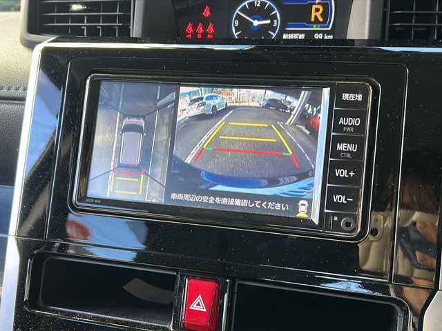 トヨタ ルーミー カスタムG 広島県 2021(令3)年 3.8万km レーザーブルークリスタルシャイン 禁煙/スマートアシスト/衝突被害軽減ブレーキ/レーンキープアシスト/オートマチックハイビーム/横滑り防止装置/レーダークルーズコントロール/コーナーセンサー/純正ナビ（NSCN-W68）/・Bluetooth/SD/CD/ワンセグTV/パノラミックビューカメラ/革巻きステアリング/電動パーキングブレーキ/ブレーキホールド/前後ドライブレコーダー（CS-91FH）/ビルドインETC/シートヒーター/両側パワースライドドア/LEDヘッドライト/フォグランプ/純正14インチアルミホイール/純正ドアバイザー/フロアマット/スマートキー/プッシュスタート/取扱説明書
