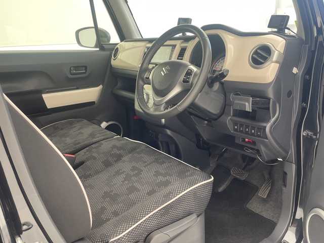 スズキ ハスラー J ターボ 沖縄県 2019(令1)年 6.9万km ブルーイッシュブラックパール3 パナソニックナビ【CN-RZ746W】/（フルセグＴＶ　ＣＤ　ＤＶＤ　ＢＬＵＥＴＯＯＴＨ)　/クルーズコントロール　/ＥＴＣ　/社外ルーフキャリア　/レーダー探知機　/シートヒーター　/純正フロアマット　/オートエアコン　/オートライト　/スマートキー/スペアキー